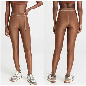 WeWoreWhat Leggings Size S Brown Chain High Rise